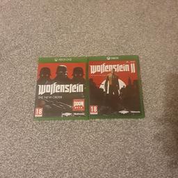 Wolfenstein The New Order & Wolfenstein 2 The New Colossus for sale.

Message me for more information.