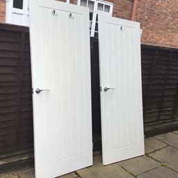 2 internal doors cottage style size 30x78 includes all fittings