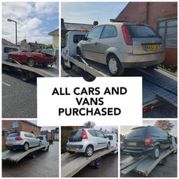 We travel around the North West buying your unwanted cars and vans ✅

Unlike WBAC we actually will buy ANY car 😁

Faults ✅
No MOT ✅
No logbook ✅
Bits missing ✅

We also always turn up unlike many used cars buyers who mess you around and no show ✌🏼

If you want some cash in your pocket for your old car get in touch today 📩
