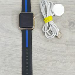 Apple Watch 1st Generation 38mm

CASH ON COLLECTION ONLY, NO DELIVERY AND NO SWAPS

This is the original apple watch, released prior to the apple watch series 1 so please check it is compatible with your iPhone. 

Has some scratches on screen but is fully working, battery life will reflect it's age

Comes only with third party usb lead to charge