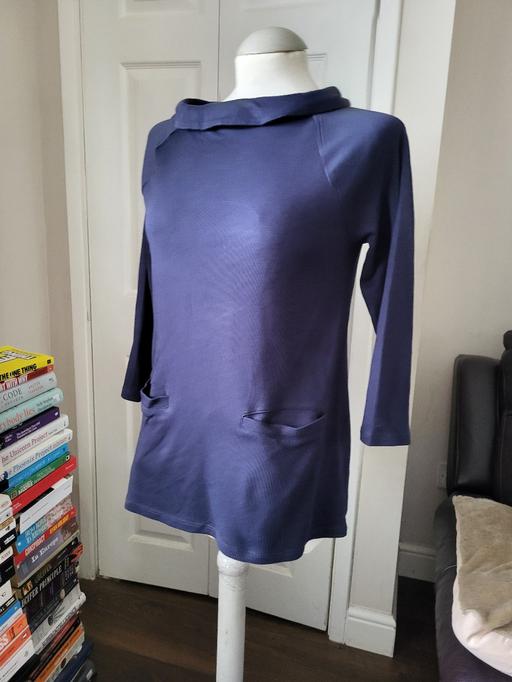 Buy & Sell West Midlands Sandwell - Photos for Laura Ashley Navy Blue Blouse Top Size 8