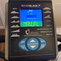 Roger black exercise outlet bike and cross trainer