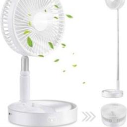 #summersale BRAND New £18.00
Foldaway Stand Fan Rechargeable Fan Ultra Lightweight Portable Fan, Desk and Table Fan with Adjustable Height with 4 Speed Modes for Outdoor Camping Travel, Home, Office, Kitchen