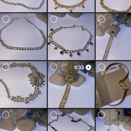 Selling all of my jewellery as I'm moving to a new hobby. All new there's bangles bracelets ankle chains necklaces pendants etc some are handmade some were bought from wholesalers if you take a look at my pics you see what kind of things I have even children's hair scrunchies can post will sell separately