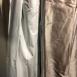 Next thermal blackout acrylic backing curtain 
2no available 
Drop size is same 183cm on both 
Width 1 is 168cm £25
Width 1 is 117cm £15

Collection can be from either Twineham/Horley