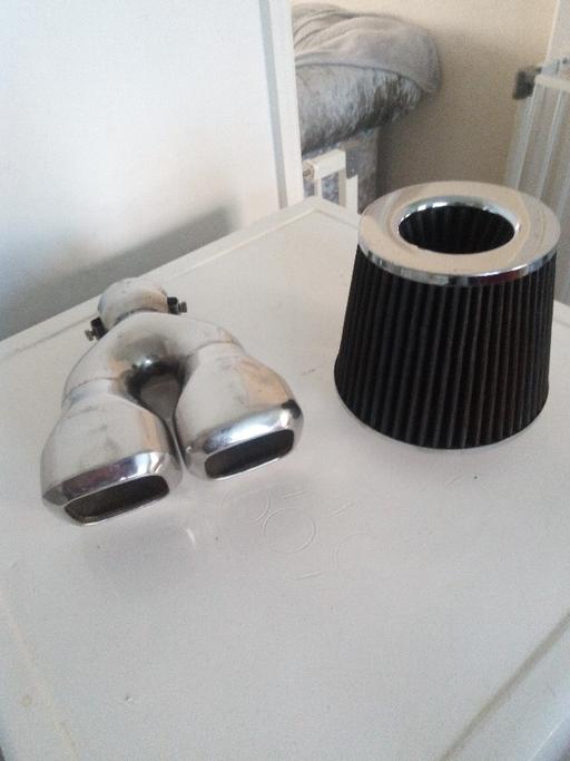 Vehicles Greater Manchester Wigan - Photos for twin exhaust trim chrome,free KN filter