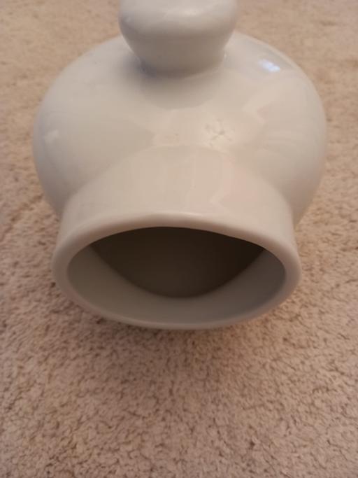 Buy & Sell Surrey Elmbridge - Photos for M&S white glazed salt pot