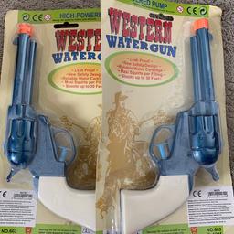 2x Western Water Guns. Unopened.