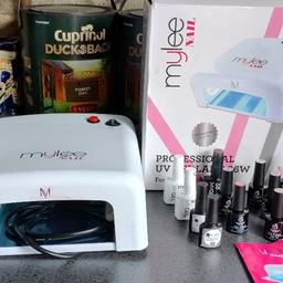 like new gel nail set, including base coat top coat and many colours ossett collection can deliver