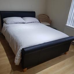 The bed is good as new with wooden legs. Double bed 4×6. Collection only from Edmonton Green and needs to be dismantled.