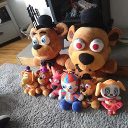 five nights at Freddy's all authentic £2.50 for little ones £5 for the big ones all in ex condition