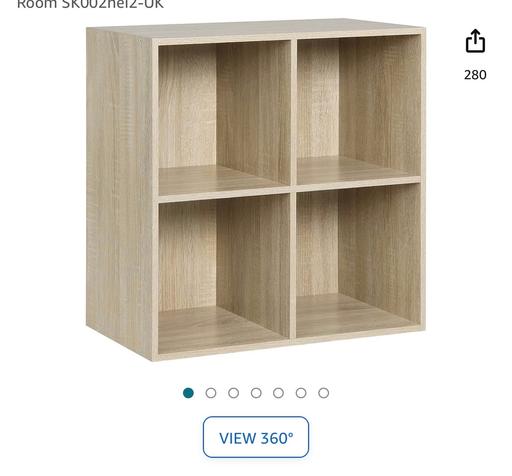 Buy & Sell West Midlands Walsall - Photos for Bookcase, Oak Bookshelf 4 Storage Cubes