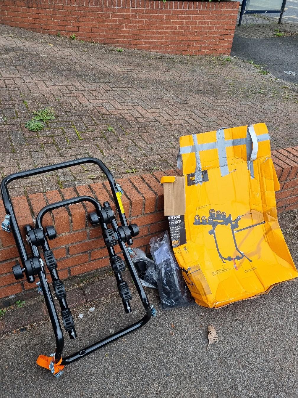 halfords 2 bike rear mounted bike rack