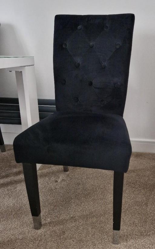 Buy & Sell Bishop`s Stortford East Hertfordshire - Photos for Black velvet dinning chairs