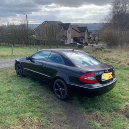 Here we have a 2008Mercedes-Benz CLK 220 CDI Avantgarde COUPE Diesel Automatic, 102000miles from new, motd  ThisDrives great. Bodywork is good for its age and mileage, does have the odd age related marks, and a few marks on the rear bumper hence price, inside is clean and tidy. Good spec including: Alloy Wheels, front heated seats - 3rd brake light, Anti-lock Brake System (ABS), Electronic Stability Program (ESP), One touch indicator, Cruise control, Trip computer, Windscreen heating, Rev counter, Traction control, Auxiliary input socket, Radio/CD, Body coloured bumpers, Door mirror indicators, Front fog lights, Xenon headlights, Air conditioning, 2 zone climate control, Front centre armrest, Drivers airbag, Front side airbags, Isofix child seat anchor points, Passenger airbag, Seatbelt reminder, Alarm, Immobiliser, Remote central locking, 2 keysRain sensor, Rear window heating, Cheap Diesel Auto.