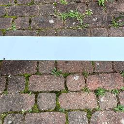 Ford Fiesta Mk 7 white rear spoiler, in overall good condition tiny area of paint lifted.