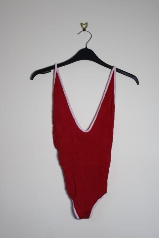 Buy & Sell Surrey Spelthorne - Photos for Basic Red Contrast Plunge Thong Bodysuit