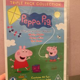 This collection of Peppa Pig DVDs is a must-have for any young fan of the beloved cartoon series. With a variety of episodes featuring the misadventures of Peppa and her family, this set is sure to provide hours of entertainment.


Each DVD is in excellent working order and ready to be enjoyed. From the whimsical animation to the catchy theme song, these DVDs capture everything that fans love about Peppa Pig. Whether you're looking to add to your collection or introduce someone new to the world of Peppa, this set is a great choice. Cover is broke on top as shown advertised elsewhere please view my other items huge clearout