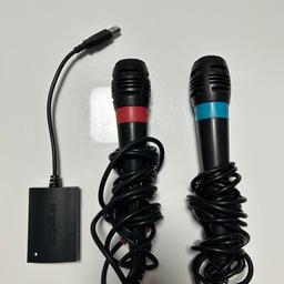 Ich verkaufe 2 Singstar Mikrofone für die PlayStation 2 PS2. Die Mikrofone funktionieren einwandfrei