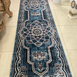 Brand new luxuries isfahan turkish long runner blue size 300x80cm 
Collection le5