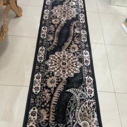 Brand new luxury isfahan turkish long runner black size 220x60cm 
Collection le5