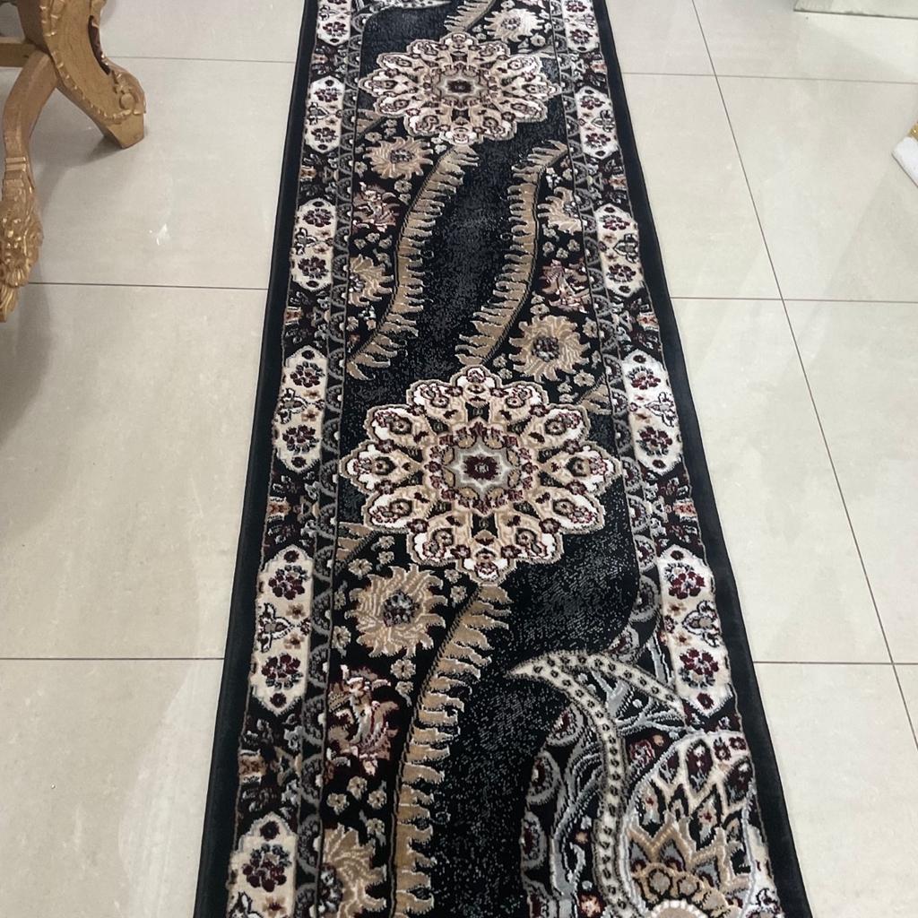Brand new luxury isfahan turkish long runner black size 220x60cm
Collection le5