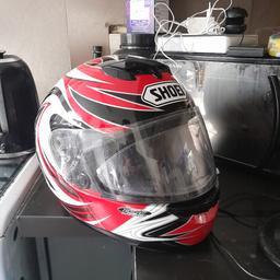 like new shoei helmet.no dengs or scratches bargain at 35poind be quick as sure won't be around gor long cheers size is large