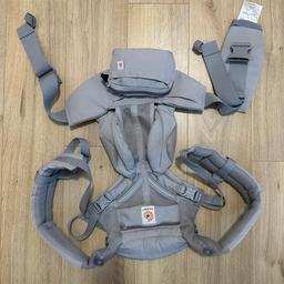 Baby carrier in a very good/like new condition plus wind/rain cover and winter cover (with fleece). Retailer price for all items would total £289