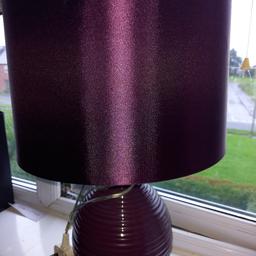 purple lamp good working condition
