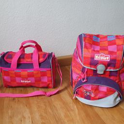 gut erhaltene Schulranzen mit Sporttasche für Mädchen