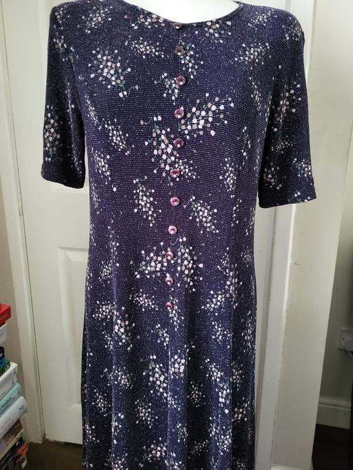 Buy & Sell West Midlands Sandwell - Photos for Real Vintage Blue Maxi Dress Size M