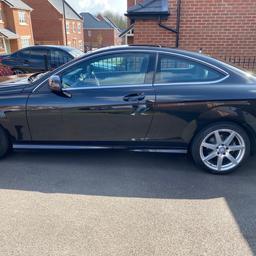 Mercedes Benz diesel C250 CDI AMG sport edition 2 door coupe, Auto inc Premium Plus pack, in Obsidian Black paintwork, trim in Artico cloth / leather & Panoramic sliding electric sunroof. Reg 2015, (15 plate)

Engine size 2143cc, 7 speed automatic, 201 bhp, road tax £180 per year, CO2 Emissions 139 g/km, euro emission standard 5.

66500 miles, Full Mercedes main dealer service history, both keys hpi clear, new rear brake discs and pads fitted at a Mercedes dealer 17/01/24 12 month mot serviced 22/03/2024 immaculate condition inside and outside. Tel 07368254425