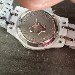 Eine sehr schöne Thomas sarbo Uhr Keramik Weiß wie neu können auch Frauen tragen neu preis lang bei 789 Euro