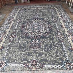 Brand new beautiful luxury Isfahan turkish rugs Colour grey size 340x240cm The finest rugs 
Collection le5
