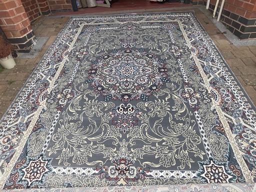 Buy & Sell Leicestershire Leicester - Photos for New beautiful isfahan rug grey size 340x240cm