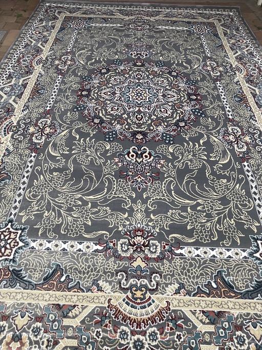 Buy & Sell Leicestershire Leicester - Photos for New beautiful isfahan rug grey size 300x200cm