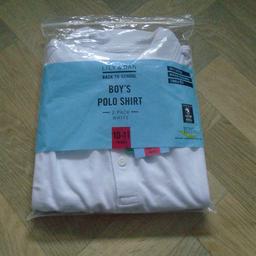 COLLECTION ONLY DY8 4 AREA

New ; Lily & Dan boys polo shirt x 2 white school polo shirt.

Age 10 - 11 years old.

Machine washable and tumble dryer safe.

For more details please see photos, from a smoke free home.

Collection cash please! Stourbridge DY8 4 area (Near Corbett Hospital)

