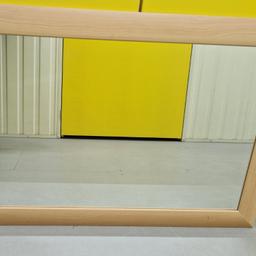 Wood mirror

Size:
Length: 106.5cm
Height: 76cm

From smoke/pet free home