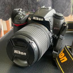 Nikon D7000 and lens
Comes with battery pack and charger
Carry case 
Lens included 
512mb memory card
Neewer Ring flash
Hardly used. 

See other items for zoom lens also!