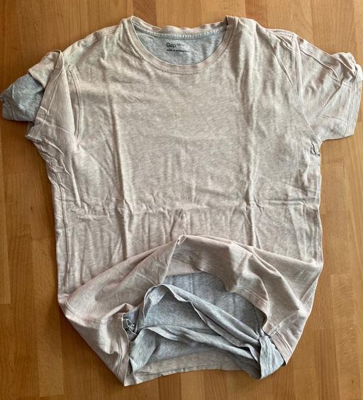 Buy & Sell North West London Camden - Photos for GAP Men's Double Layer Beige Grey T-shirt S