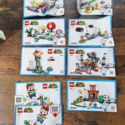 Starter-Sets 71360 und 71387 (Mario und Luigi)
Lego Sets: 71362, 71369, 71388, 71368, 71366, 71365, 71383
Einmal aufgebaut und bespielt, daher gebraucht, aber TOP-Zustand
Nur Selbstabholung
Kein Einzelverkauf