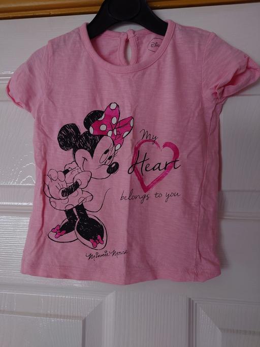 Buy & Sell Leicestershire Charnwood - Photos for Girls pink Minnie mouse top size 12-18 months