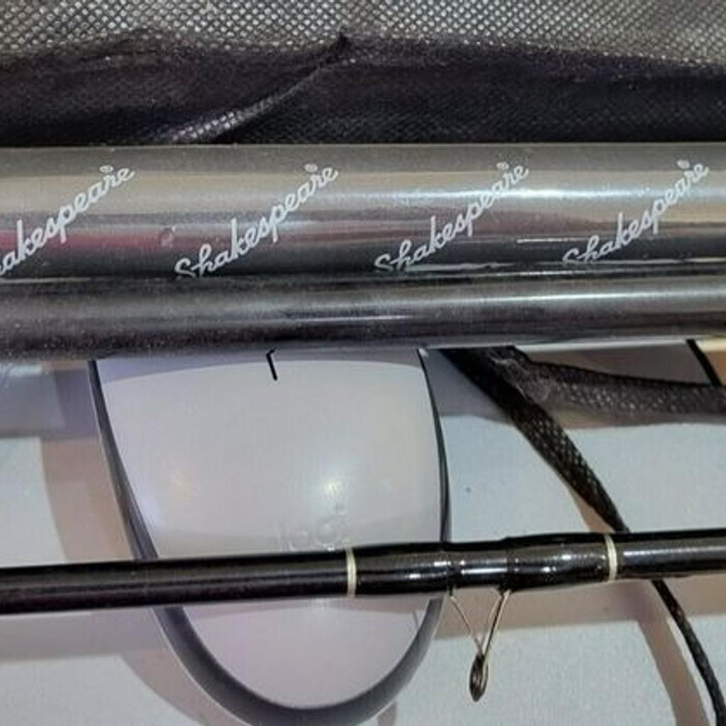 Shakespeare Xcede Match 300 fishing rod, new.

Part of the rod is still in plastic, but its been in storage so has some minor scratches on it.
