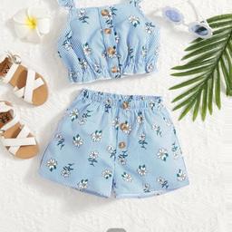 Baby girl blue floral top and shorts set
12-18months 
from shein 
has been used a handful of times, no faults
can see original price in pictures
collection ONLY- Archway,London(N19)