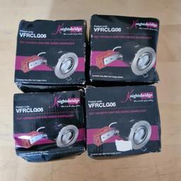 4 x Knightsbridge Tilt 12v MR16 50W Fire Rated Downlight. New in box. Boxes are a bit tatty but no damage to item. Pickup only.