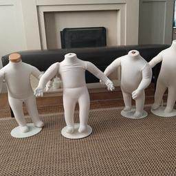white small child mannequin great for Halloween or for a shop.. 10.00 each