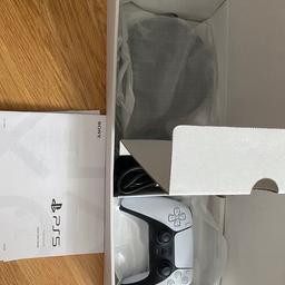 Brand new ps5 only been used for 3 days comes with box and accessories. Selling for a bargain price. Box is only damaged at the back minor scuff at front. Everything else is fine