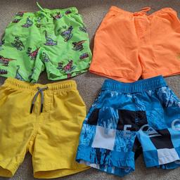 4 pairs of boys swim shorts. 2 Primark, 1 M&S and 1 Quicksilver.

From clean, smoke and pet free home.