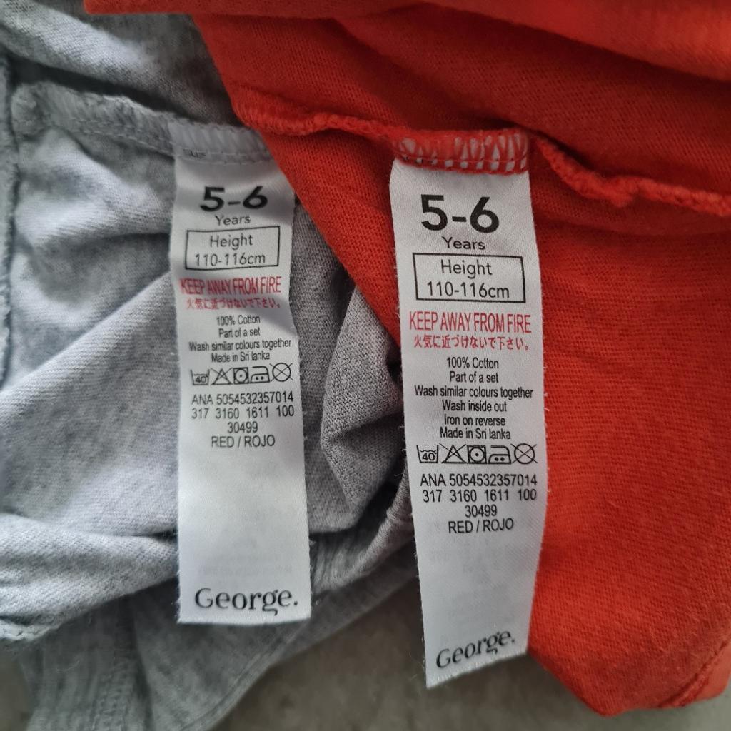 Boys Pyjama Shorts set. Grey Shorts with orange/red tshirt with inage if a dog wearing a cap. George age 5-6yrs. Good condition. Free collection Derby area or can post for additional postage fee of £2.95.