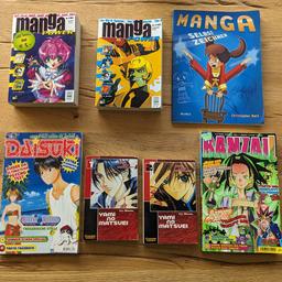 Manga Power 1/2002 und 4/2002
Yami No Matsuei 1-2
Banzai 12 (10/2002)
Daisuki 07/2005
Manga selbst zeichnen, Weltbild

zustand: alles vollständig inkl. Cover. übliche Lesespuren vorhanden,teilweise Knicke/abgestoßene Ecken am Cover.

Privatverkauf, die Ware wird unter Ausschluss jeglicher Gewährleistung verkauft